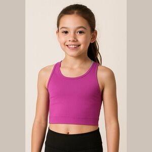 Ivivva Pink Fly Tech Crop Racerback Top Size  12